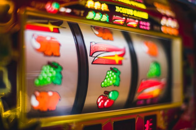 Close-up of French Roulette betting chips placed on table zones